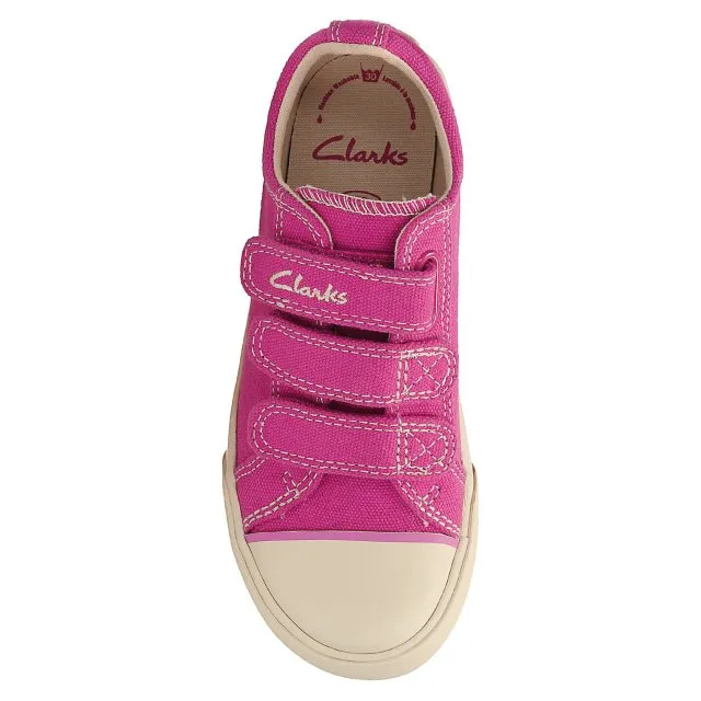 Clarks Gracie Lass Younger Girls Canvas Shoes