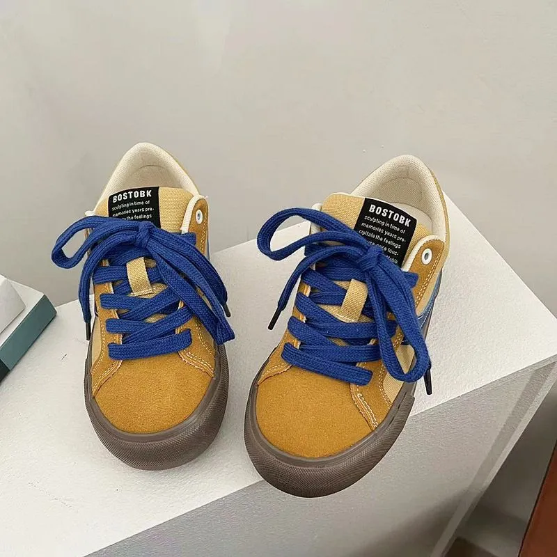 Contrast Color Canvas Shoes