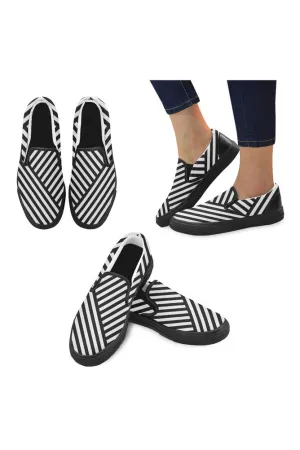 Cool Stripes Men's Slip-on Canvas Shoes