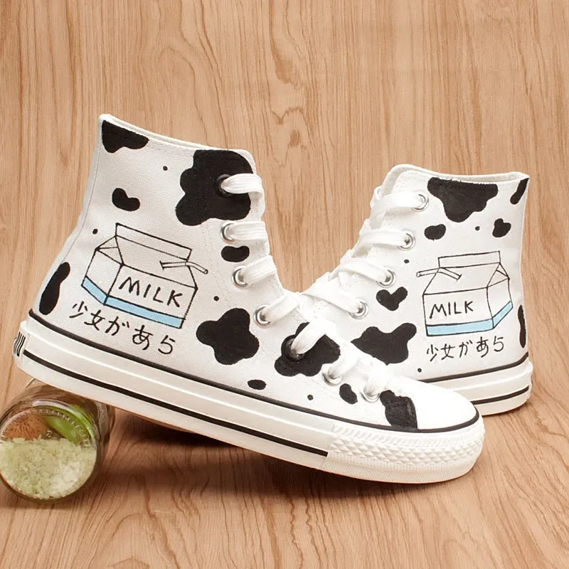 Cow Milk Canvas Shoes AD11019