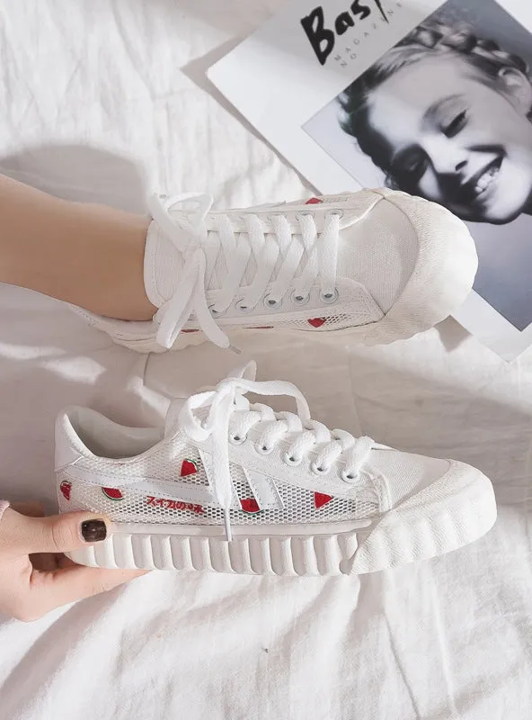 Cute Strawberry Canvas Shoes