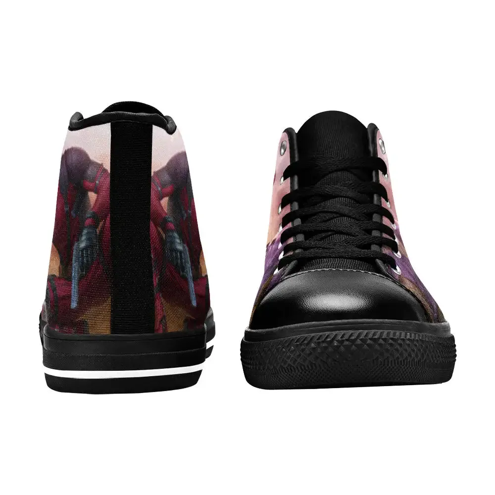 Deadpool Vs Thanos Shoes High Top Sneakers for Kids and Adults