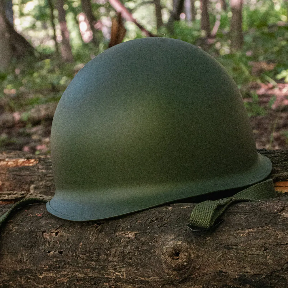 Deluxe M1 Style Steel Combat Helmet and Liner