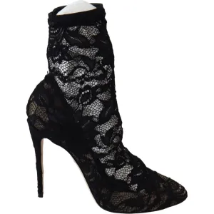 Dolce & Gabbana Black Lace Taormina Pumps Elegance Unleashed