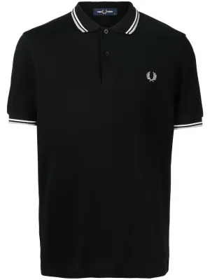 embroidered-logo short-sleeved polo shirt