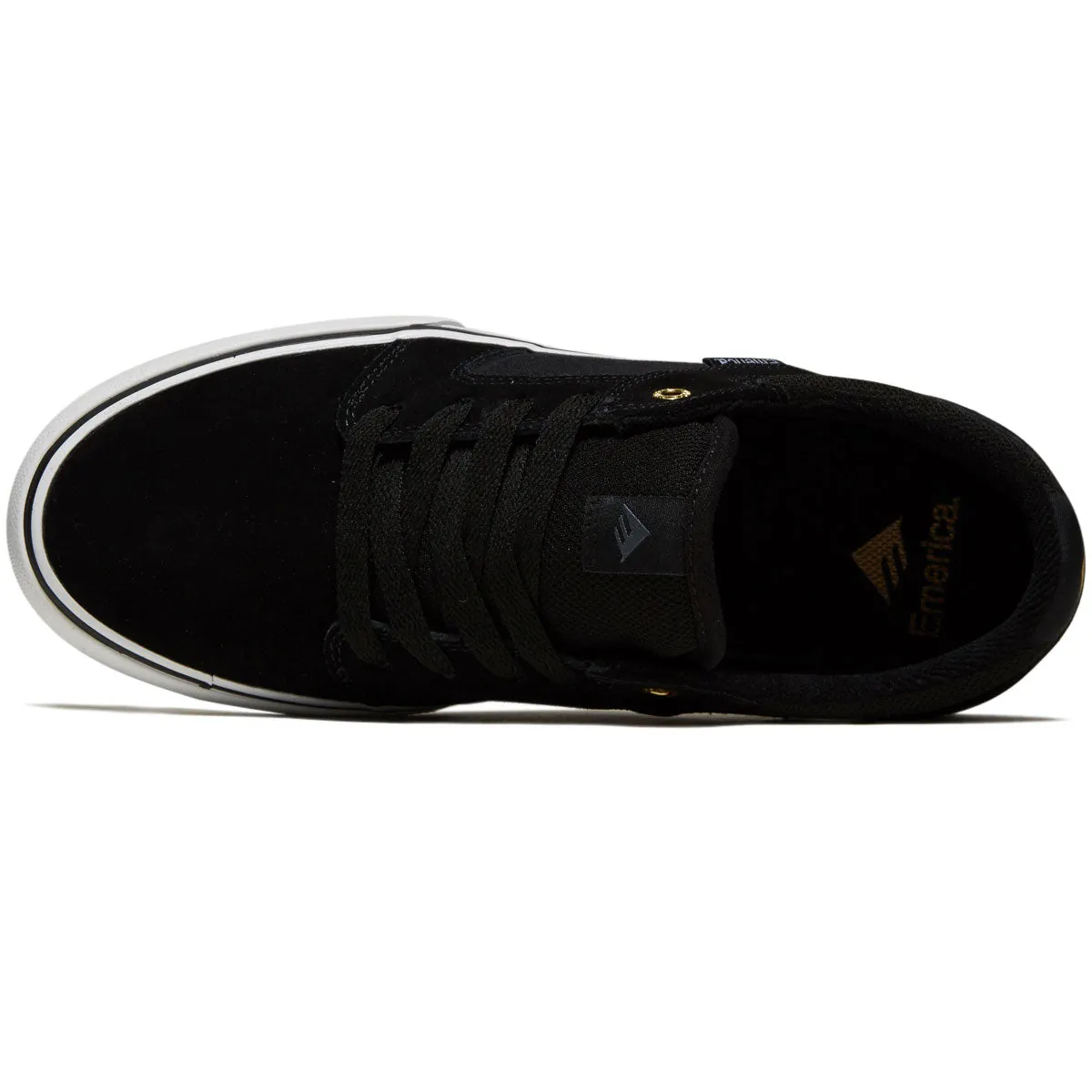 Emerica Cadence Shoes - Black/White/Gold