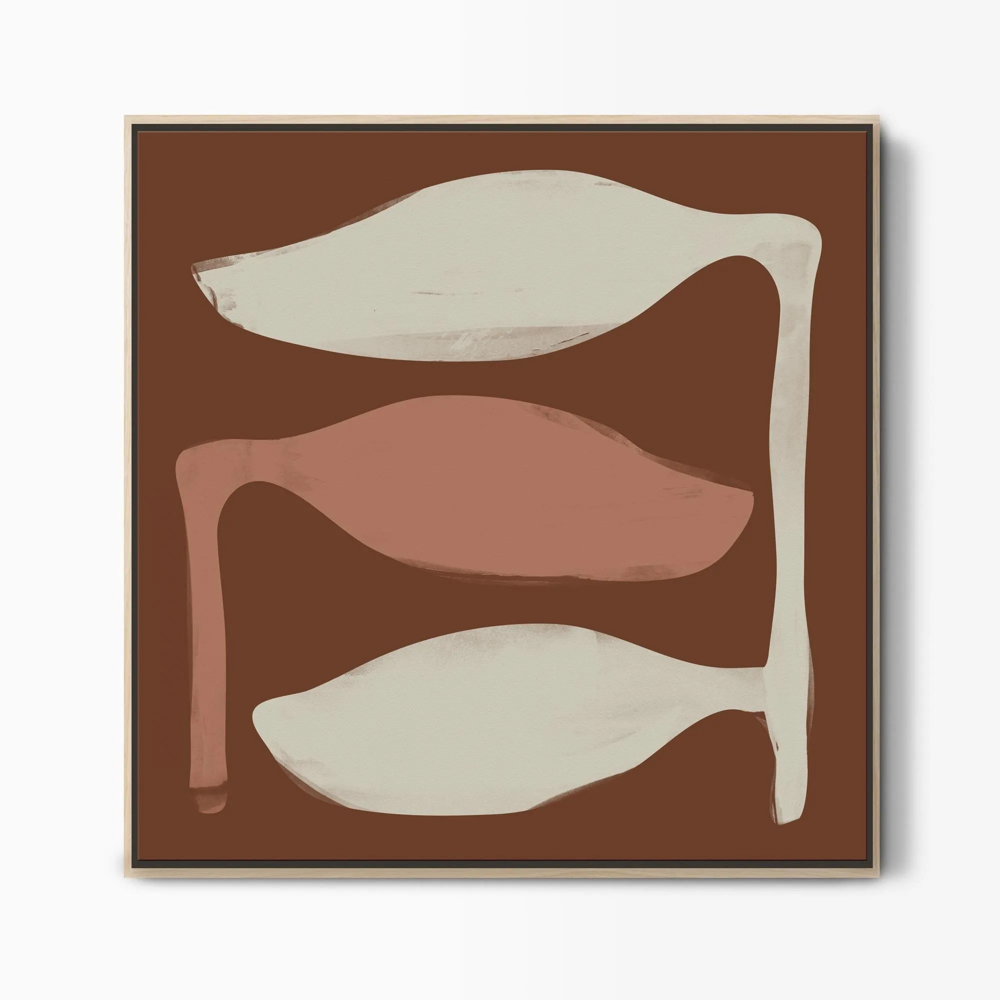 Entwined Framed Abstract Canvas Art