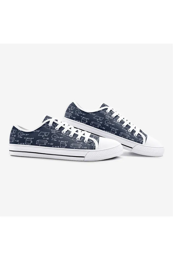 Geometric Math Unisex Low Top Canvas Shoes