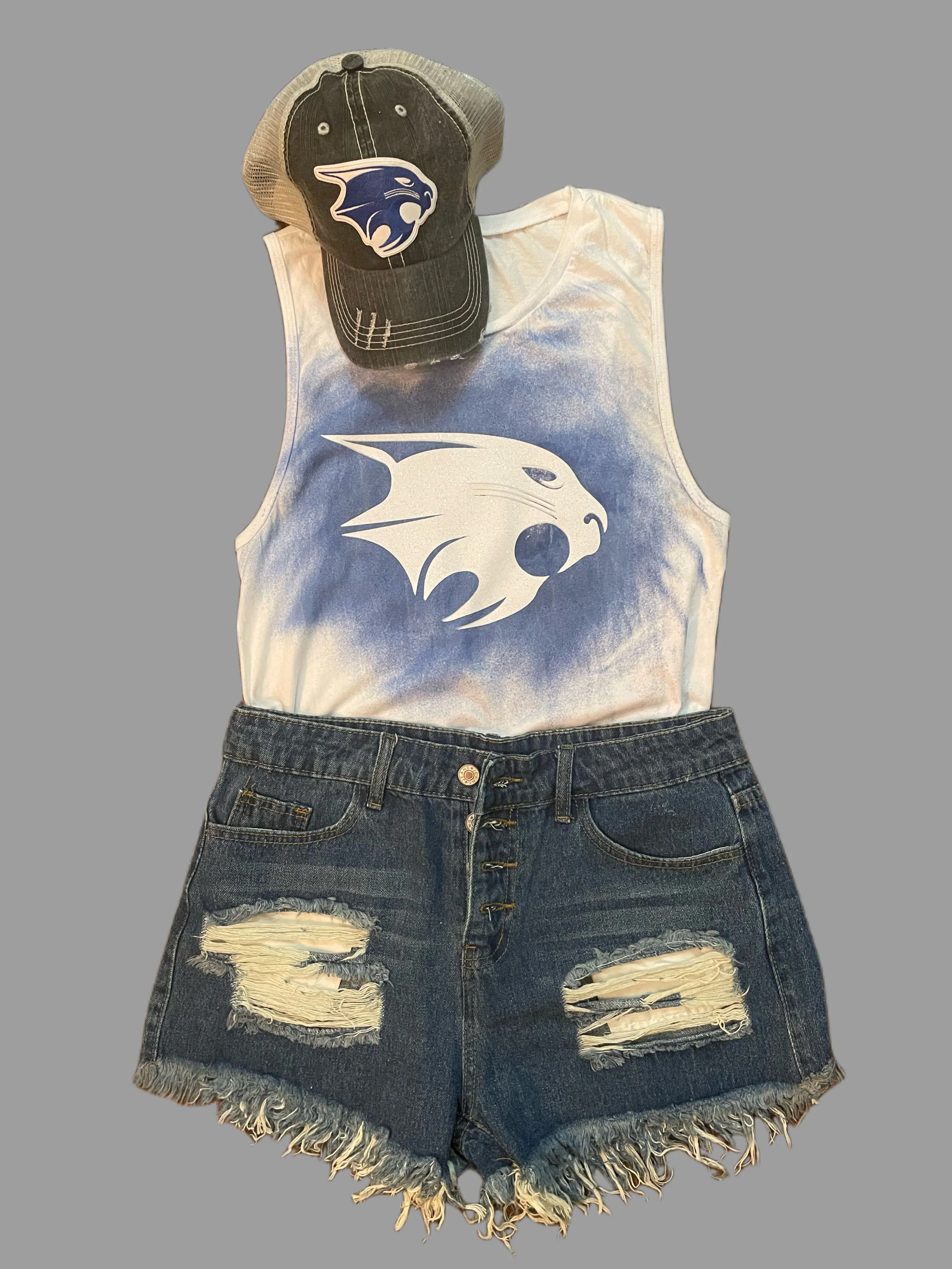 Glitter & Paint Bobcat Tank