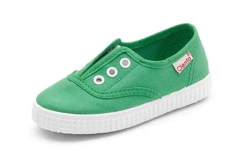 Green Laceless Slip On