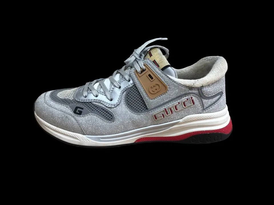 Gucci Ultrapace "Silver" 599058 HW910 8161 US Size 9