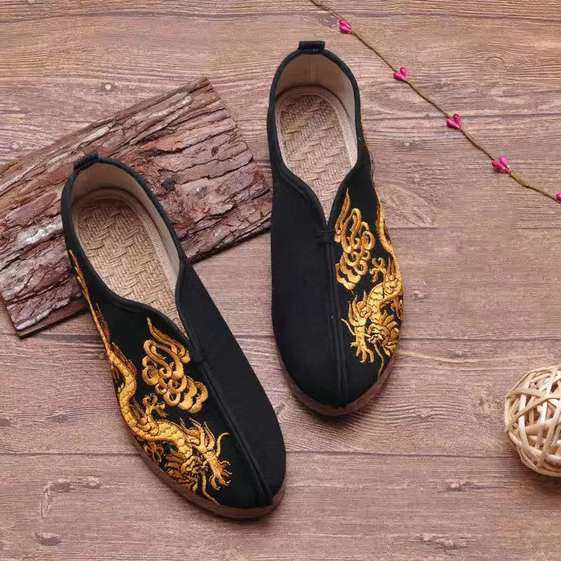 Hanfu / Kungfu Men Shoes: Dragon