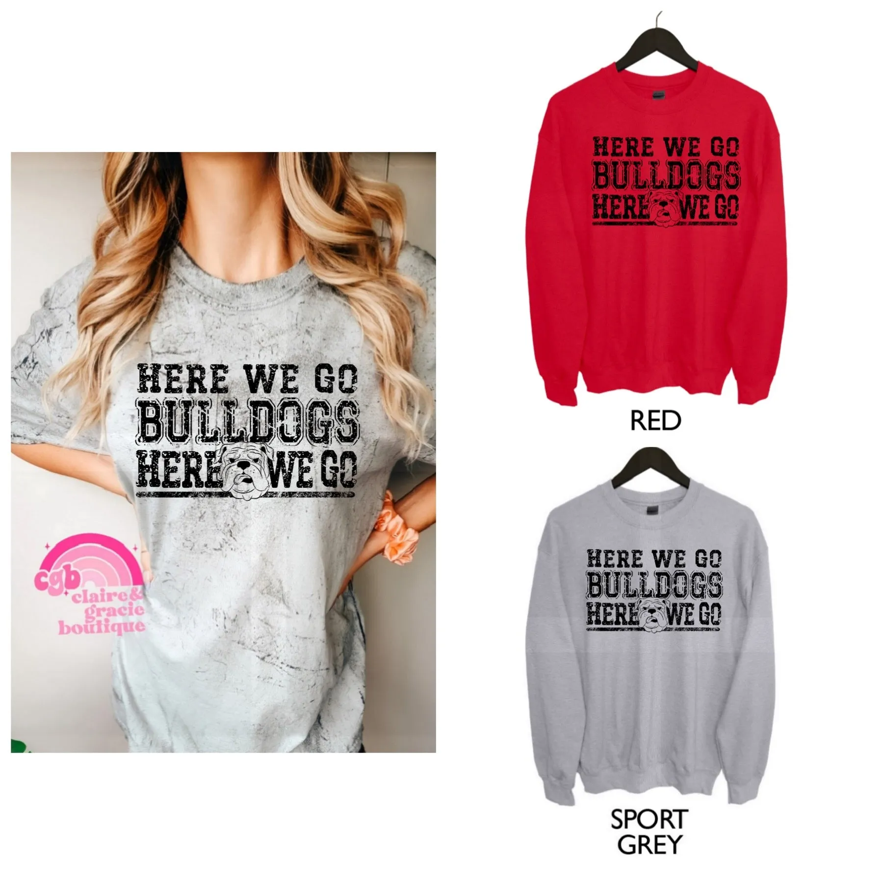 Here We Go BULLDOGS | RED choose your style