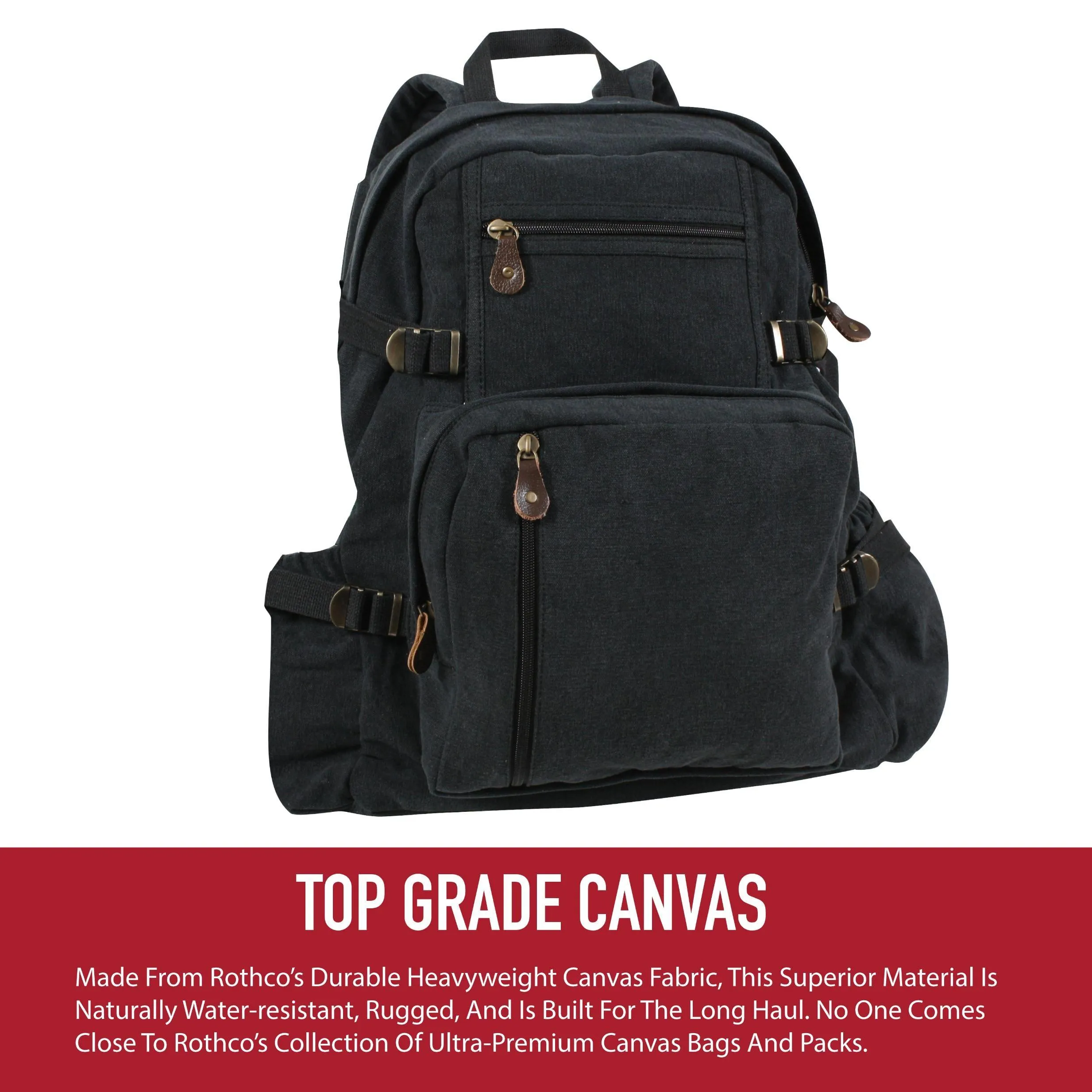 Jumbo Vintage Canvas Backpack