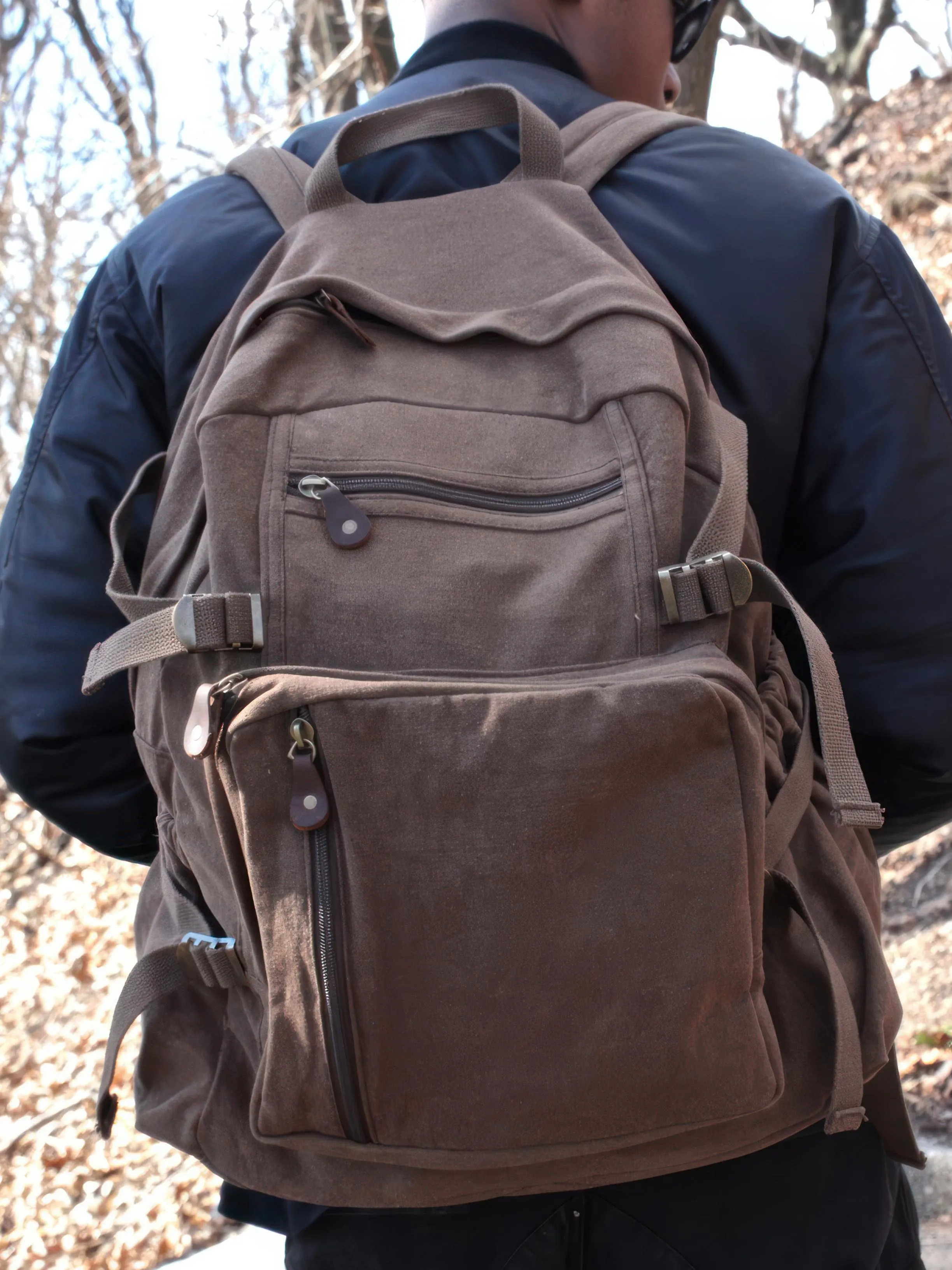 Jumbo Vintage Canvas Backpack