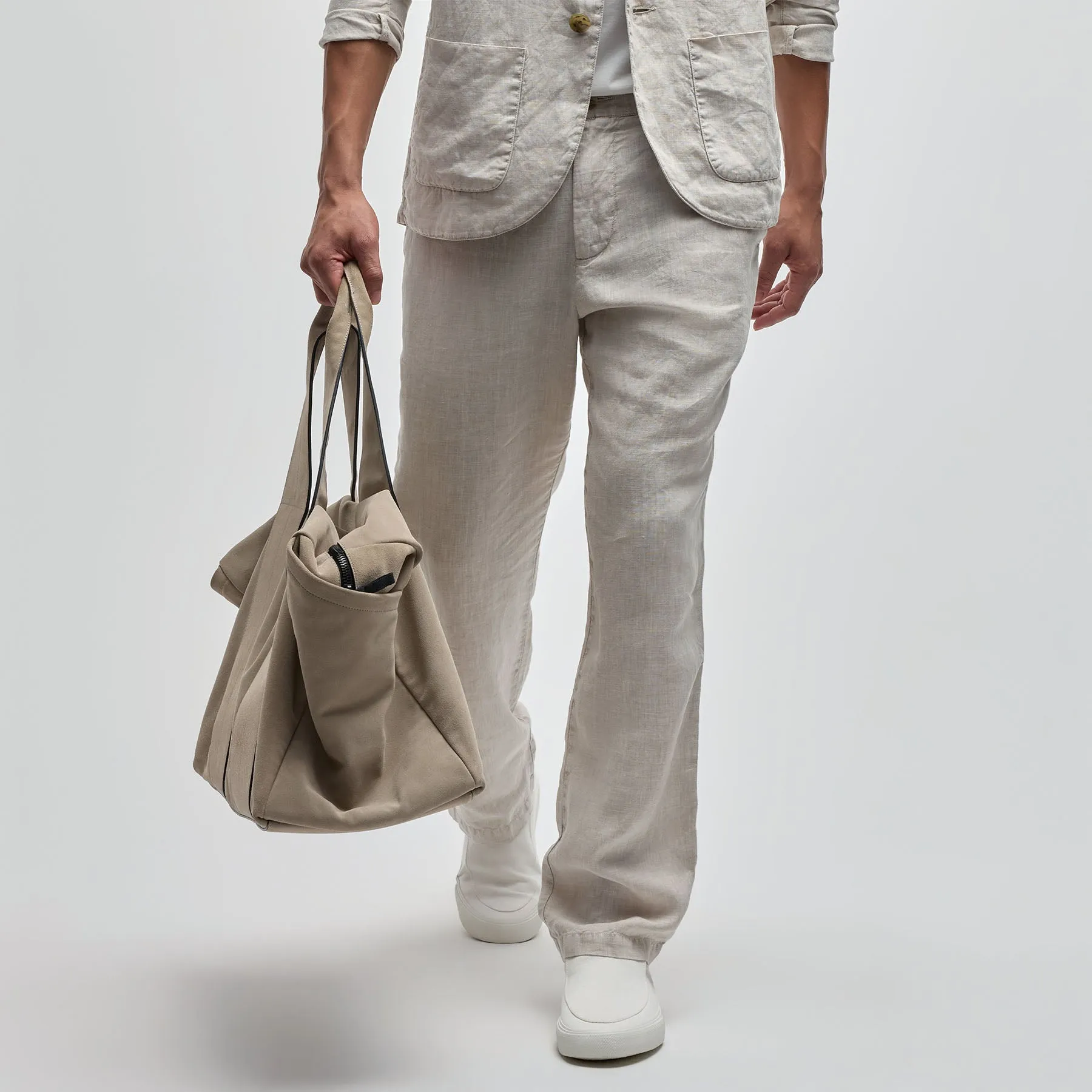 Linen Trouser - Salt Pigment