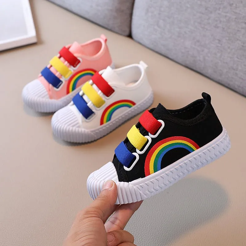 Lollipop Rainbow Canvas Shoes