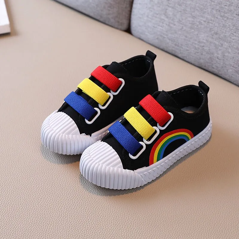 Lollipop Rainbow Canvas Shoes