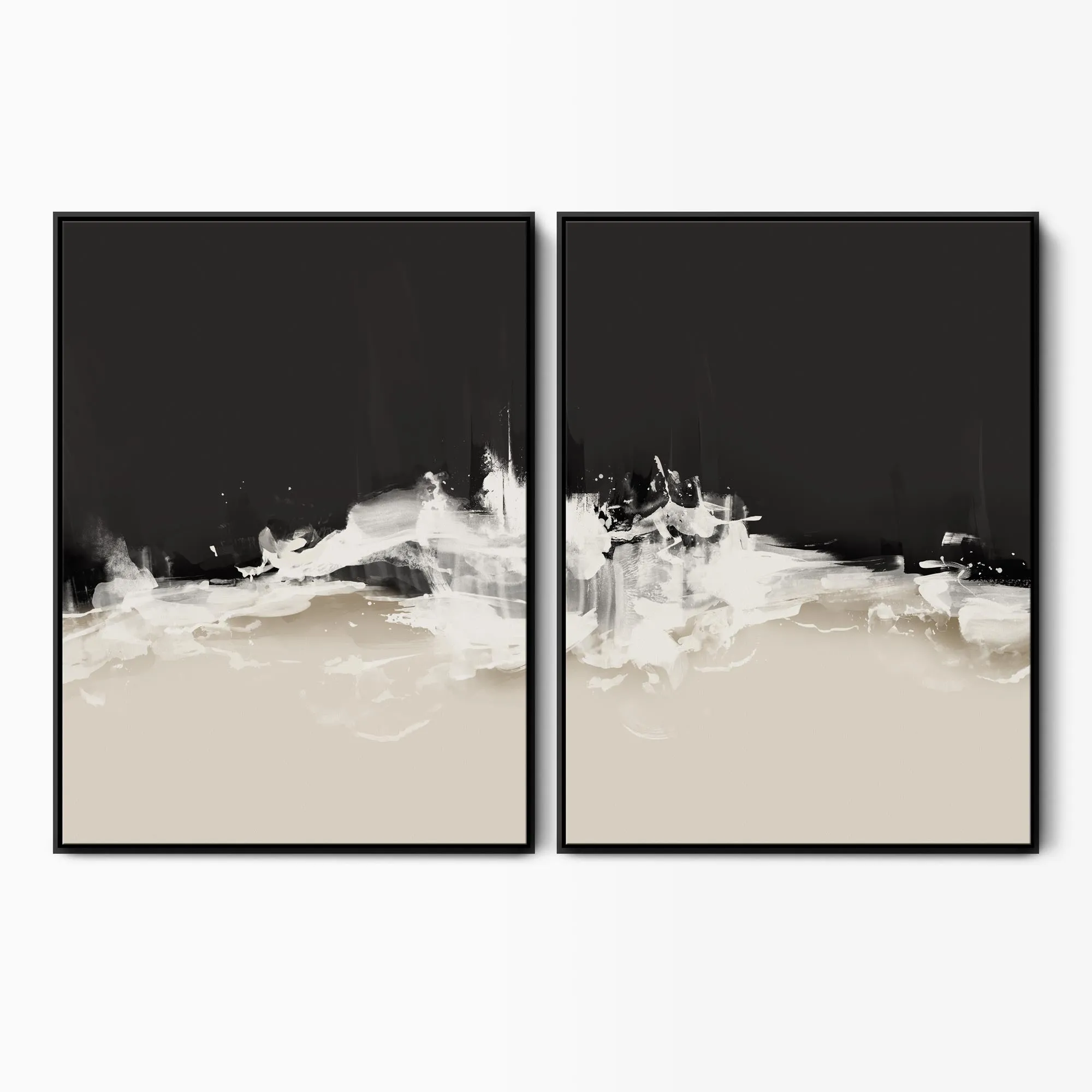 Lost In The Waves Seascape Canvas Set