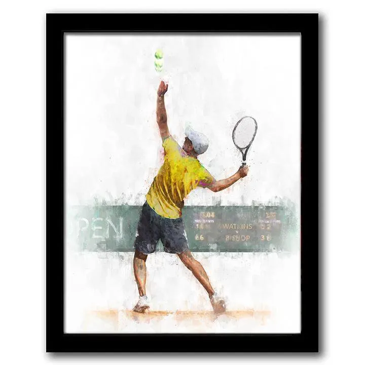 Men's Tennis Personalized Print