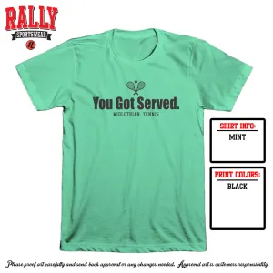 MHS Tennis - Served Tee (Mint)