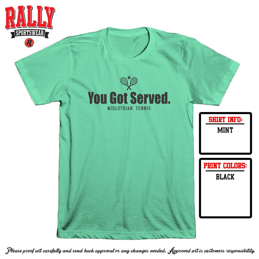 MHS Tennis - Served Tee (Mint)