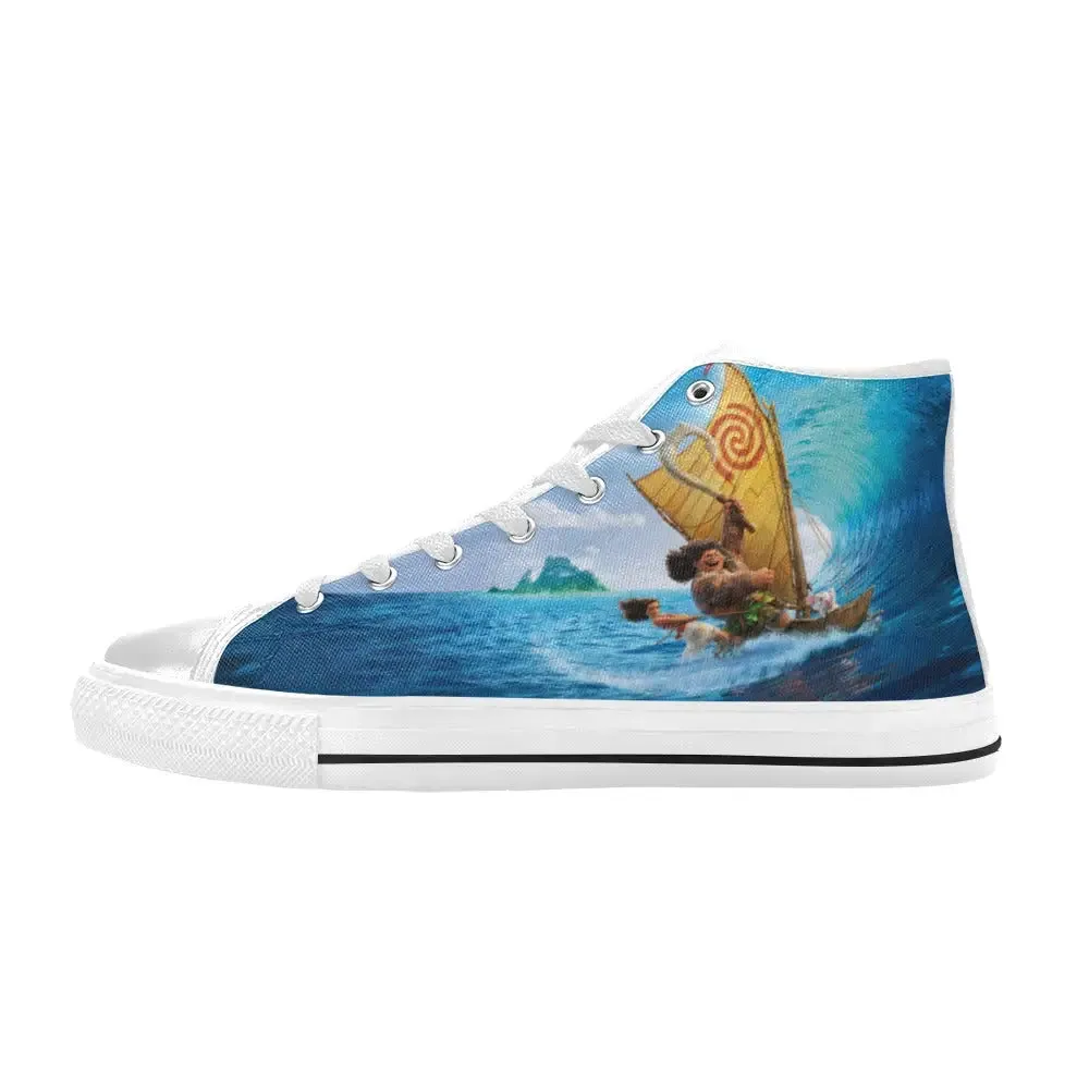 Moana Shoes High Top Sneakers for Kids and Adults