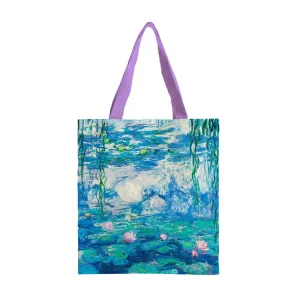 Monet Nympheas Shoulder Strap Canvas Magazine Tote