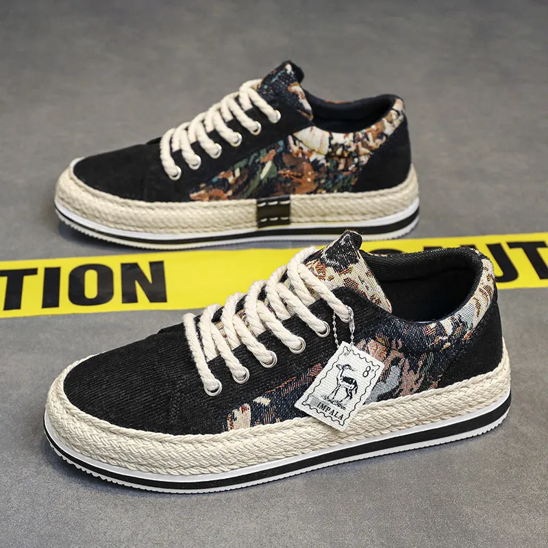 MS762 - Printed Canvas Shoes