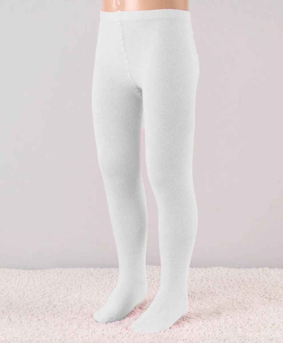 Mustang White Cotton Blend Stockings