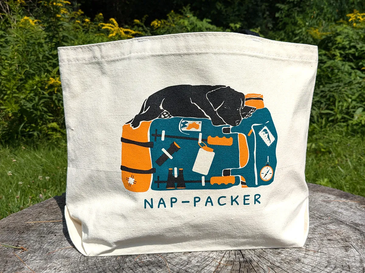 Nap-Packer Pup Tote Bag