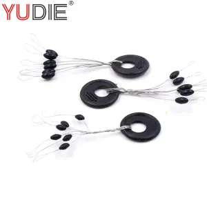 New 10Lot 60PCS Fishing Tackle Resistance Line Space Beans  Not to Hurt The Line  Vertical Beans Fishing Accessories