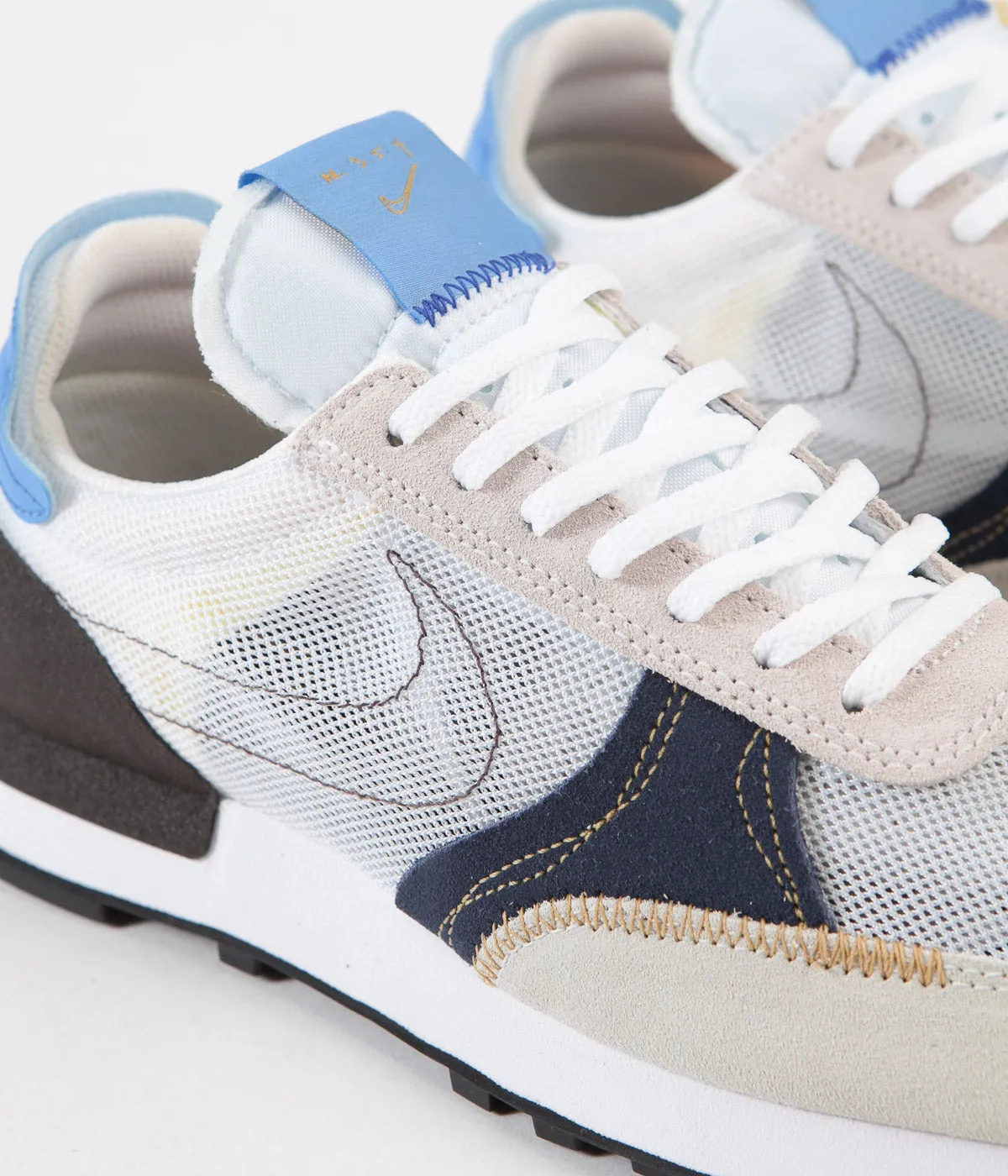 Nike Daybreak Type Shoes - White / White - University Blue - Velvet Brown