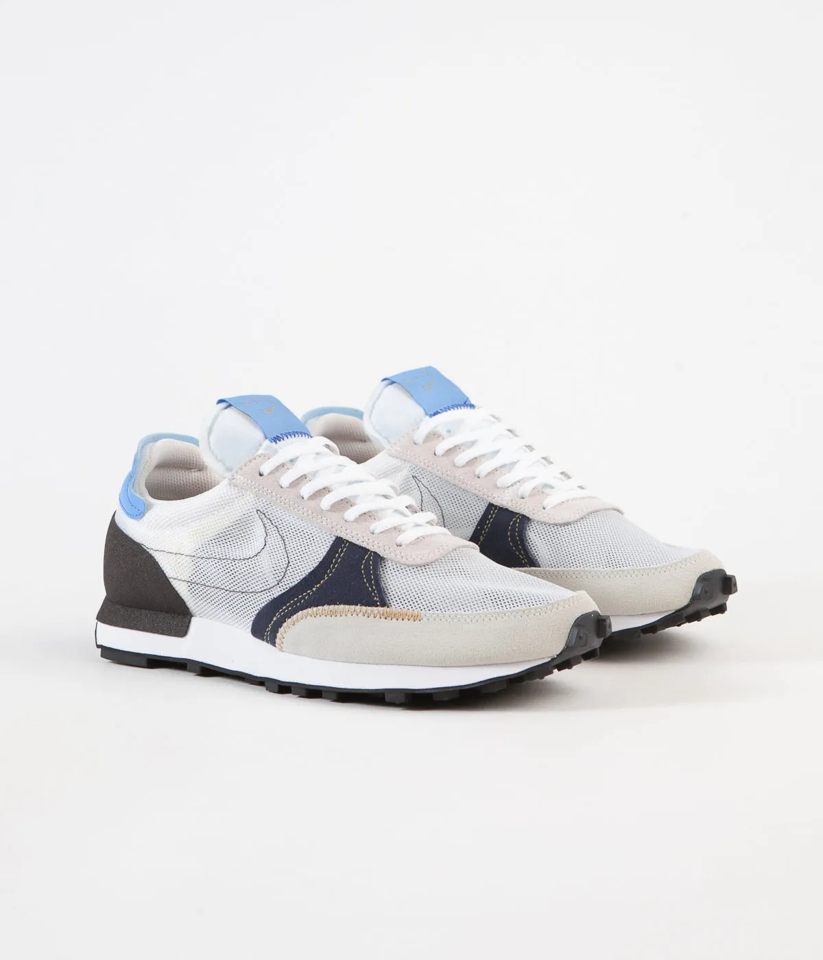 Nike Daybreak Type Shoes - White / White - University Blue - Velvet Brown