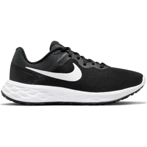 NIKE WOMENS REVOLUTION 6 NN - BLACK/WHITE-DARK SMOKE GREY