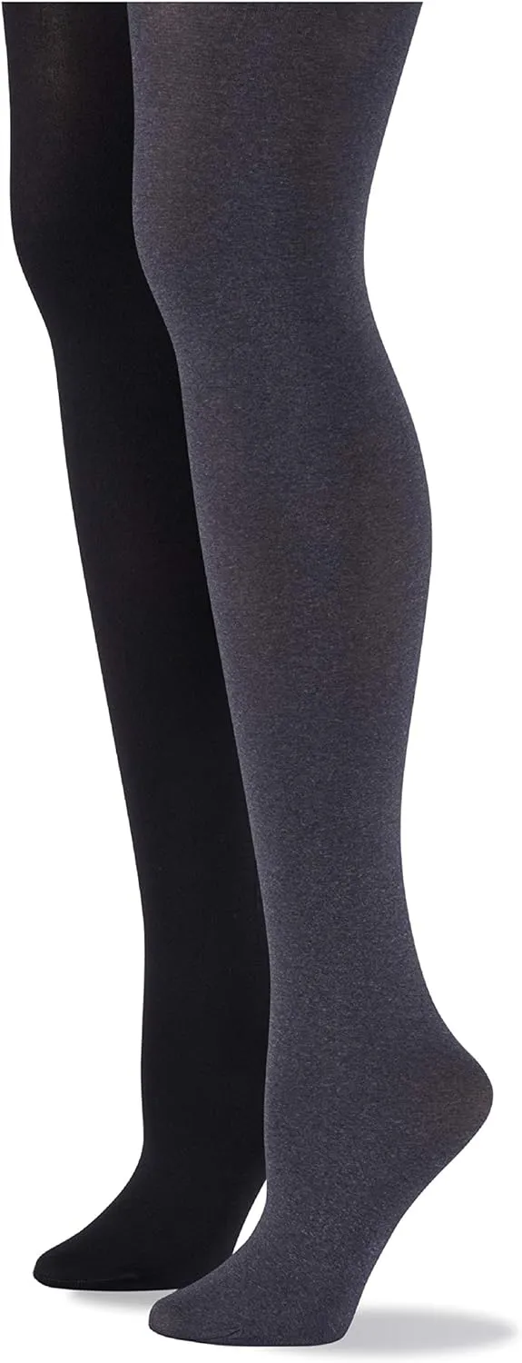 No nonsense Women’s Super Opaque Control Top Tights - Smooth & Slim - 90 Denier