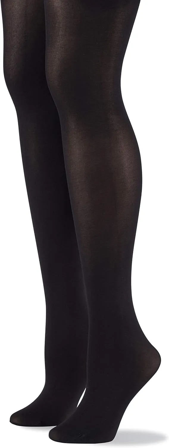 No nonsense Women’s Super Opaque Control Top Tights - Smooth & Slim - 90 Denier