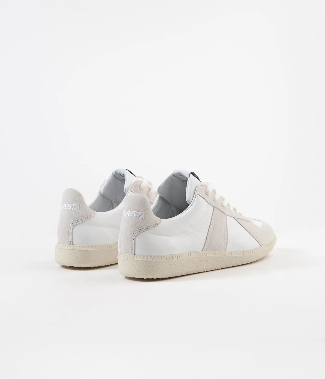 Novesta German Army Trainer Shoes - White / Ecru