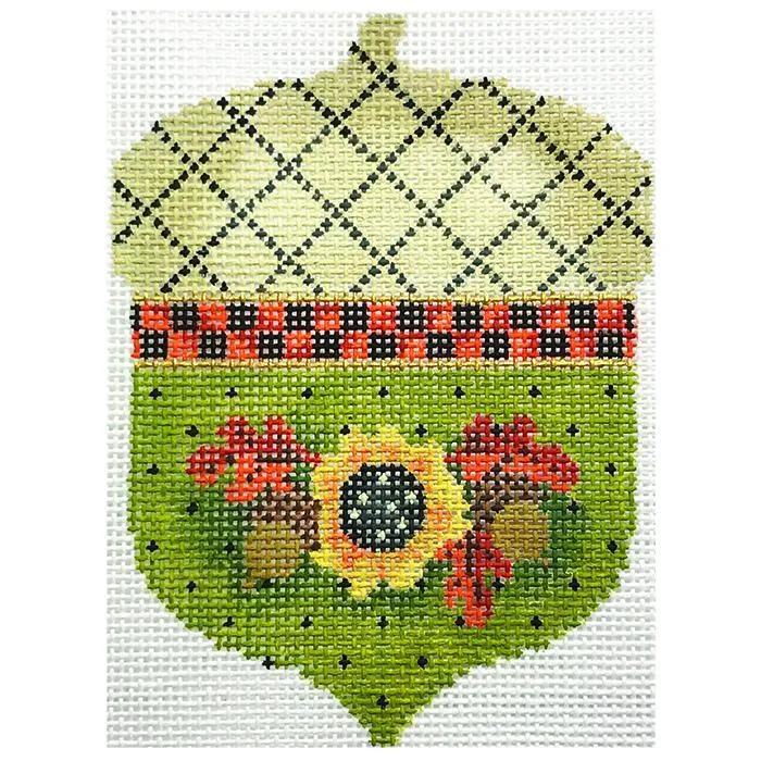 Oak-n-Fluer Acorn Needlepoint Canvas