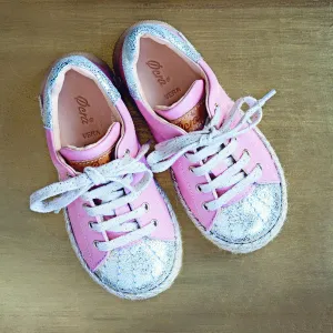 Ocra Girls Pink and Gold Trainer