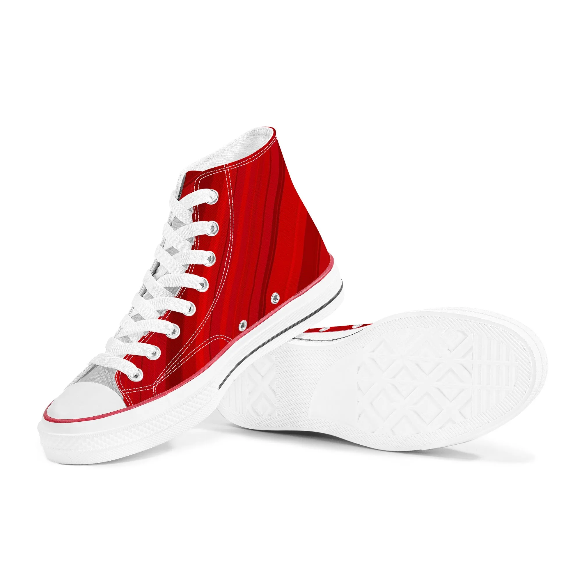 Old School High Tops - Red