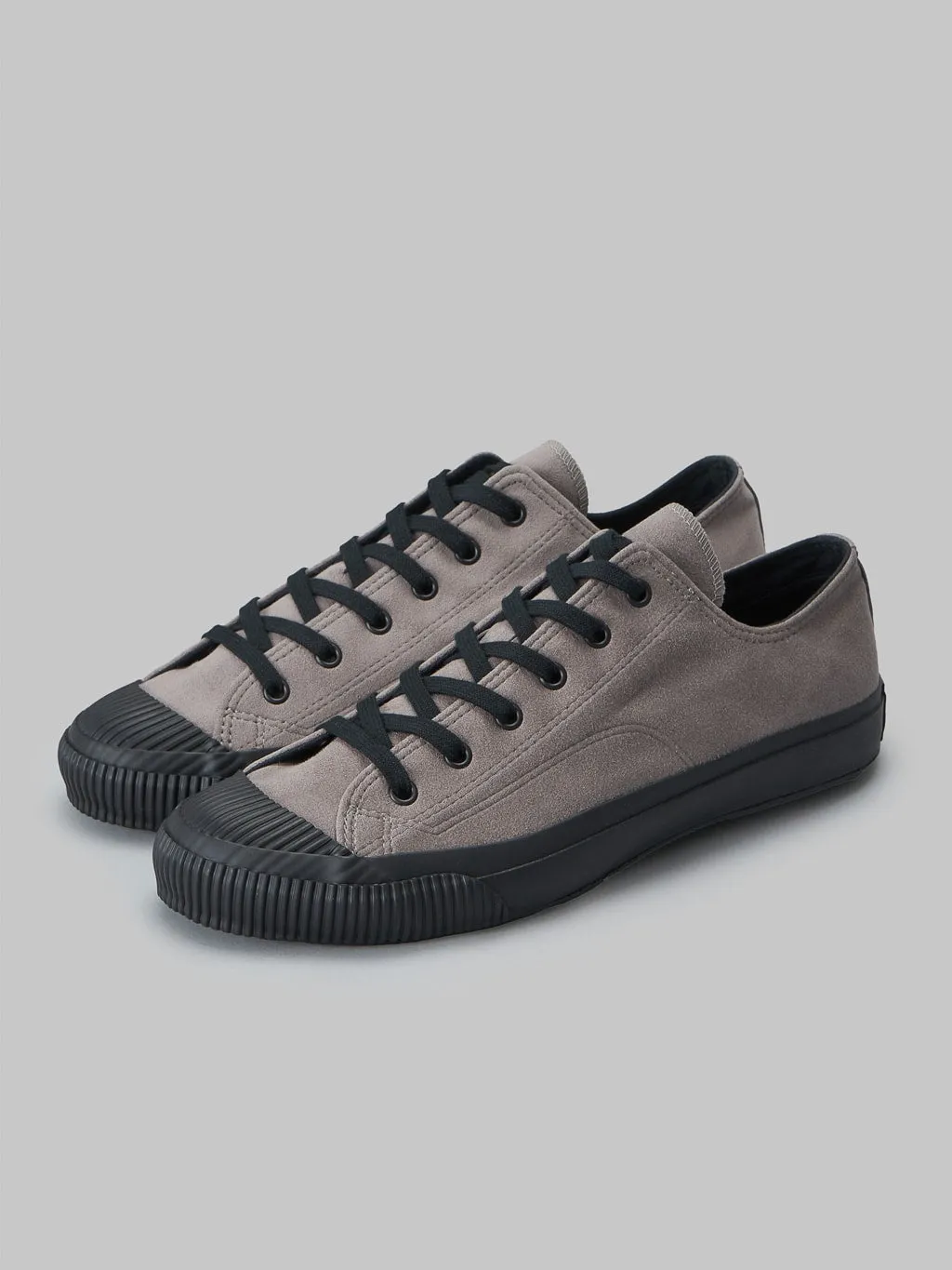 Pras Shellcap Low Vegan Sneakers Suede Grey/Black