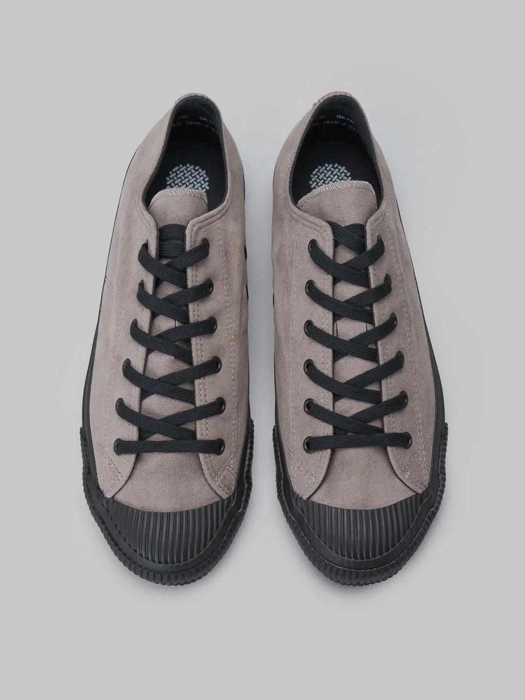 Pras Shellcap Low Vegan Sneakers Suede Grey/Black