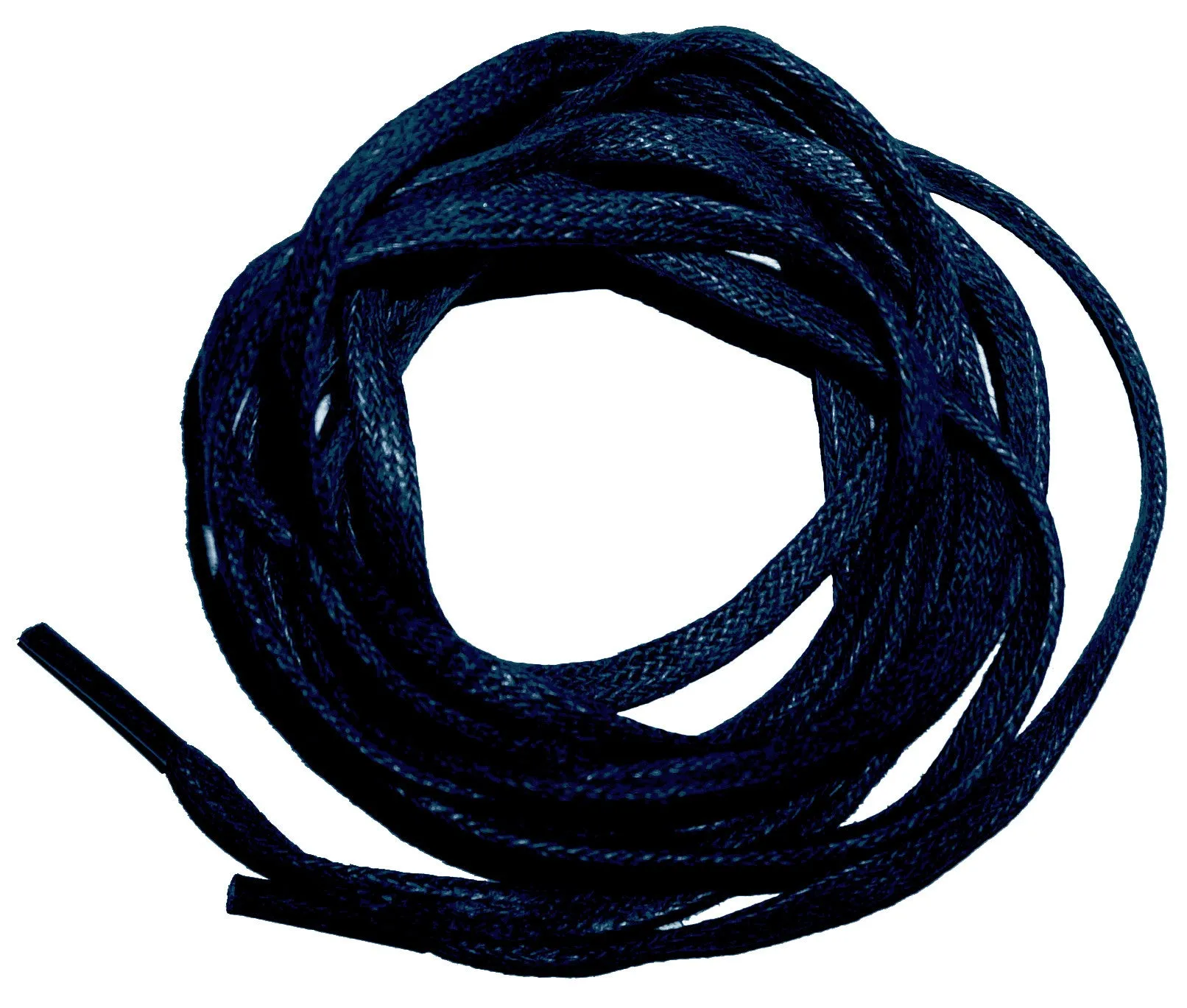 [Prussian Blue] - Thin Flat Waxed Cotton Shoelaces