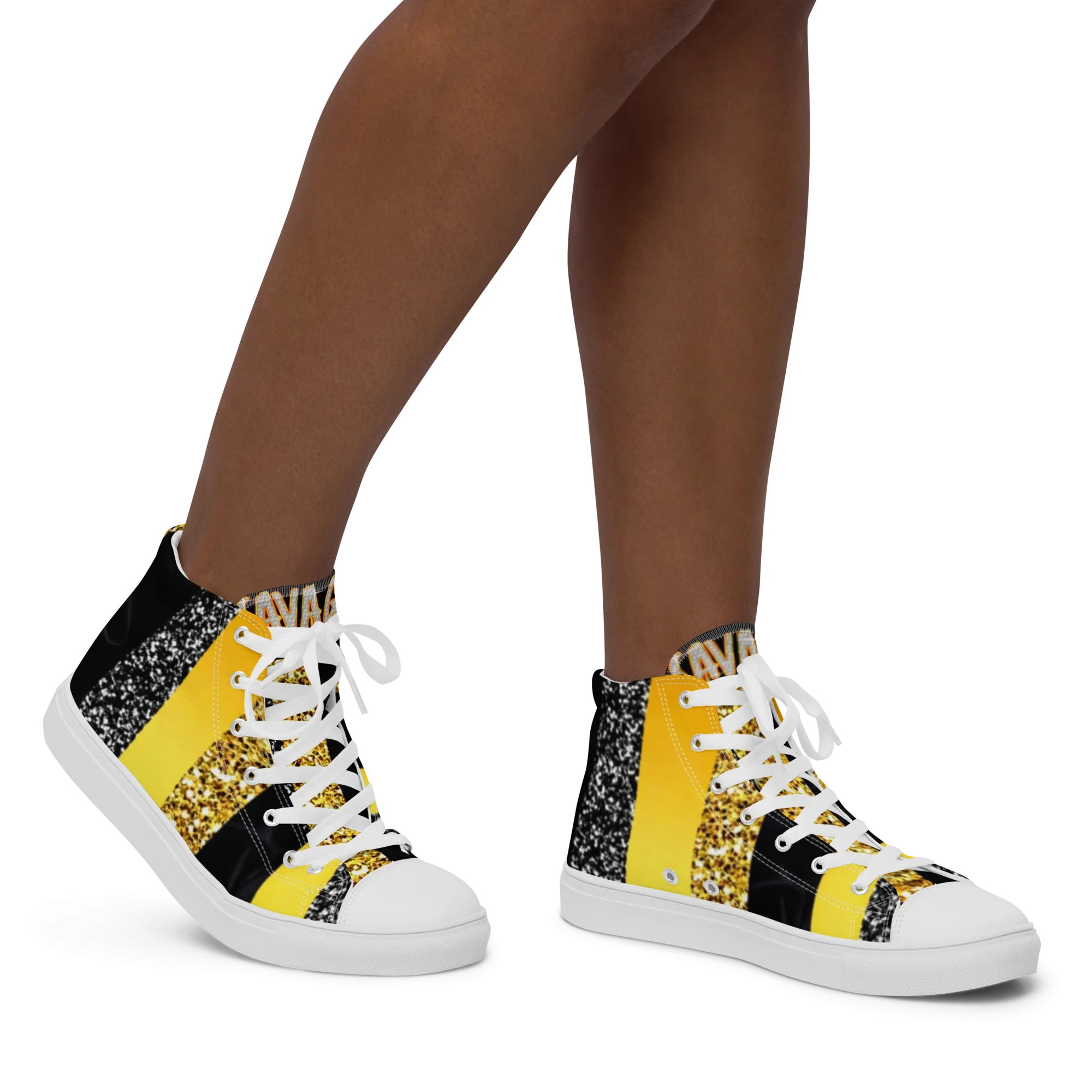 Queens Fashion high top canvas shoes