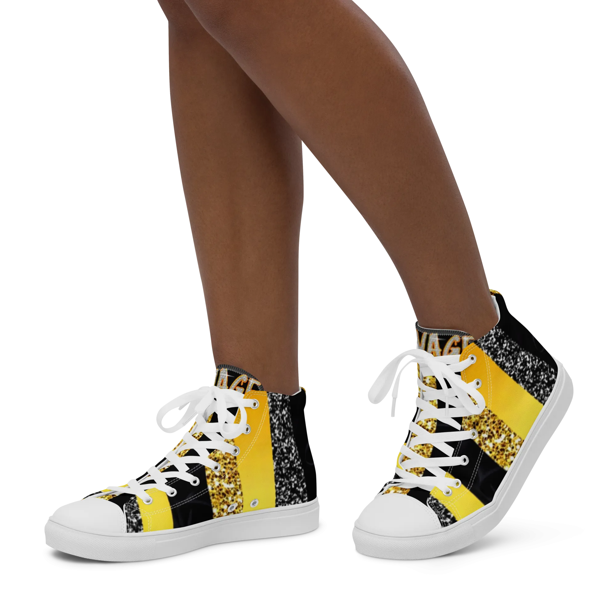 Queens Fashion high top canvas shoes