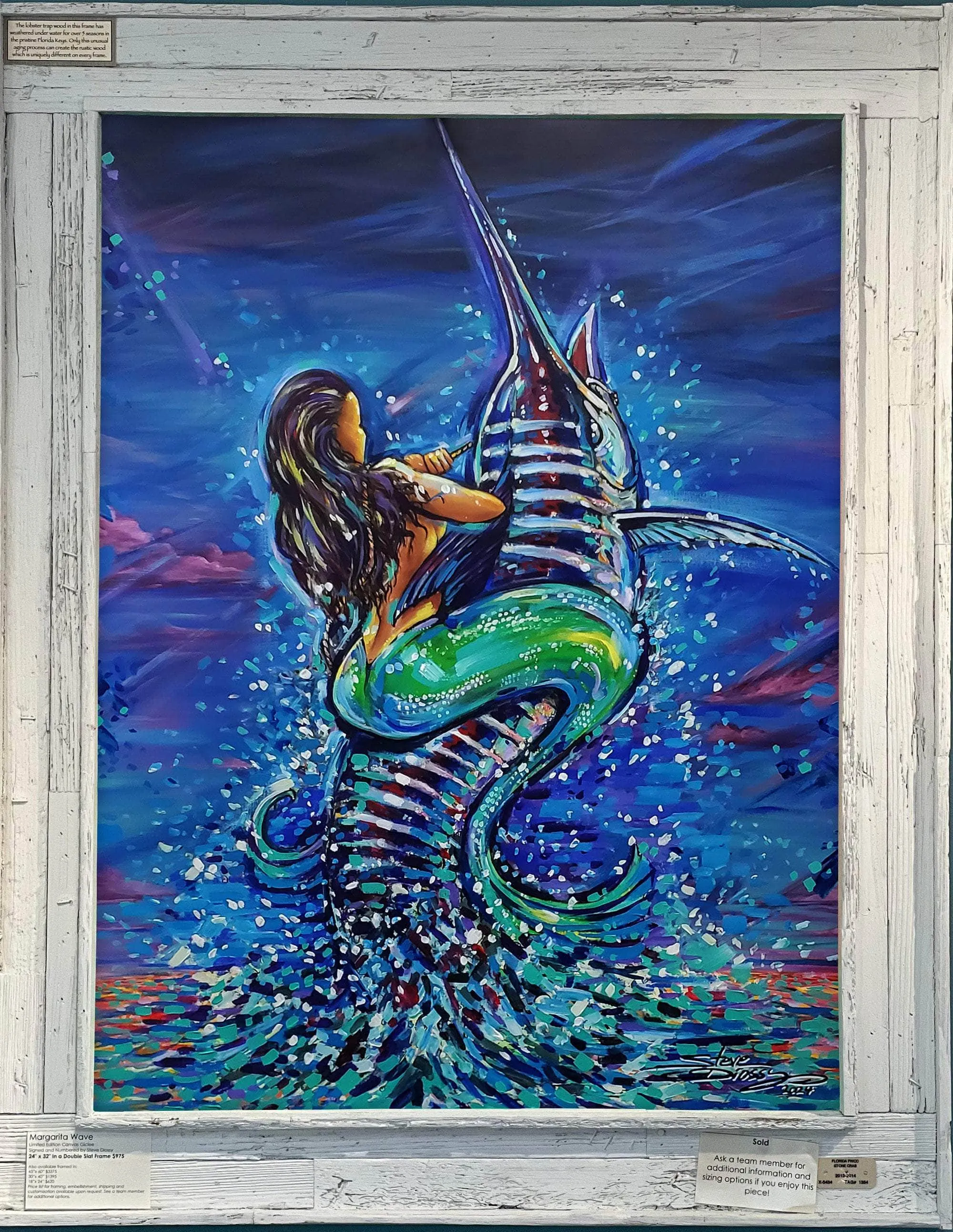 "Live Bait Reimagined" Original Acrylic on Canvas by Steve Diossy