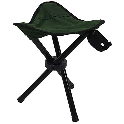 R RUNILEX Folding Tripod 3 Leg Stool for Camping & Travelling, Portable & Foldable