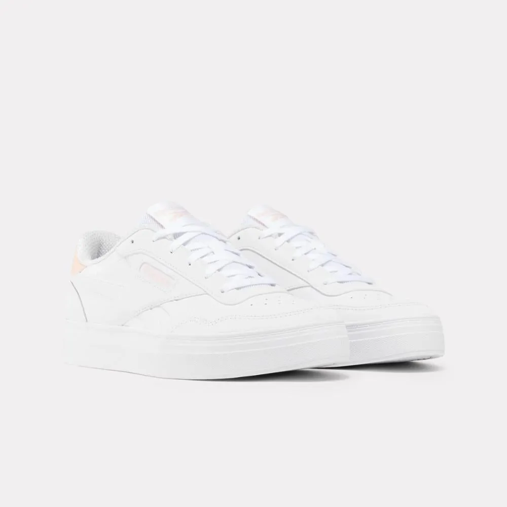 Reebok Footwear Women Reebok Court Advance Bold Shoes WHITE/WHITE/WASHEDCLAY