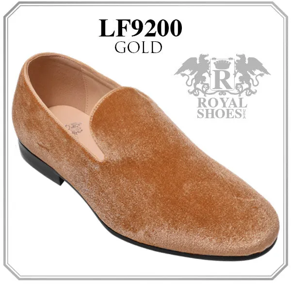 Royal Shoes Gold Velvet Shoe 9200